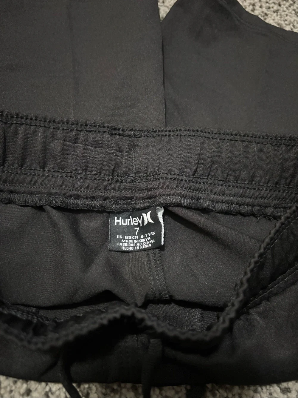 Hurley Men’s Black Athletic 4-Way Stretch Shorts